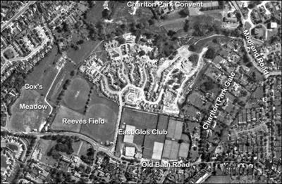 029 Aerial View of Charlton Park 1982 &copy; David Hanks